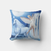 スカイ妖精の国アスパラスアンドユニコーン クッション (正面)