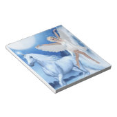 スカイ妖精の国アスパラスアンドユニコーン ノートパッド (アングル)