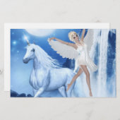 スカイ妖精の国アスパラスアンドユニコーン 便箋 (正面/裏面)