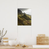 スカイ島の静かな丘を登る道 ポスター (キッチン)