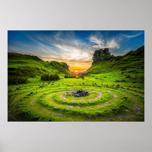 スカイ島,スコットランド統一された王国 ポスター (正面)