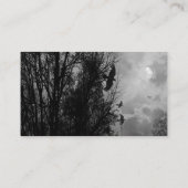 スカイ幽霊のよく出る白黒レッドカスタム座席表 プレイスカード (裏面)