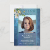 スカイ悔やみや弔慰葬儀フォトサンキューカード サンキューカード (正面)