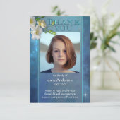 スカイ悔やみや弔慰葬儀フォトサンキューカード サンキューカード (スタンド正面)