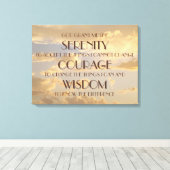 スカイ白熱［赤熱］光を放つセレニティ祈りの言葉キャンバスプリントプリント キャンバスプリント (インサイチュ (ウッドフロア))