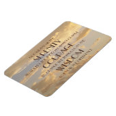 スカイ白熱［赤熱］光を放つセレニティ祈りの言葉フレキシマグネット マグネット (左側)