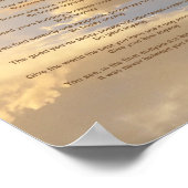 スカイ白熱［赤熱］光を放つーでそれをする ポスター (角)