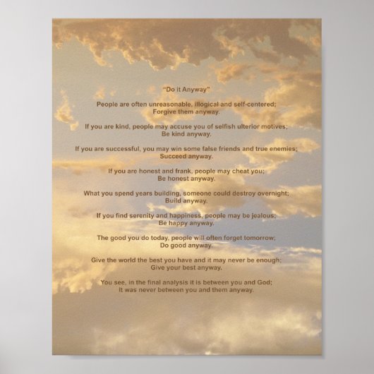 スカイ白熱［赤熱］光を放つーでそれをする ポスター (正面)