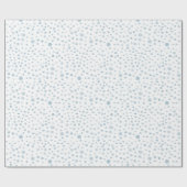 スカイ紙吹雪水色ドットのラッピング紙 ラッピングペーパー (フラット)