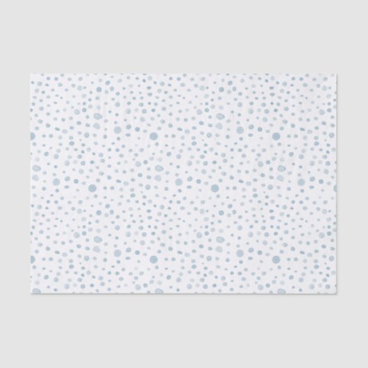 スカイ紙吹雪水色ドットティッシュペーパー 薄葉紙 (正面)