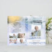 スカイ葬儀プログラムテンプレート (スタンド正面)