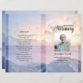 スカイ葬儀プログラムテンプレート (正面/裏面)