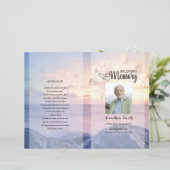 スカイ葬儀プログラムテンプレート (スタンド正面)