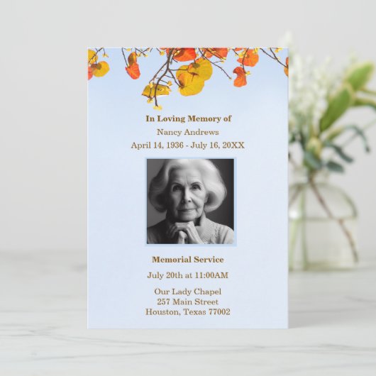 スカイ離れズ葬儀式 招待状 (スタンド正面)