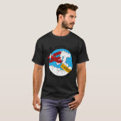 スカイ飛行機おもしろい数学おたく誕生日ギフトパイ日 Tシャツ (正面フル)