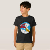スカイ飛行機おもしろい数学おたく誕生日ギフトパイ日 Tシャツ (正面フル)