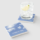 スカイ飛行機ストーン飛んでいるコースター ストーンコースター (横)