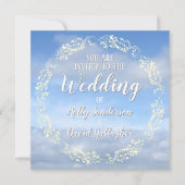 スカイ&クラウドデザイン 招待状 (正面)