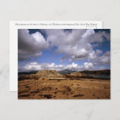 スカイ・スコットランドのトカヴァイグ島サンキューカード ポストカード (正面/裏面)