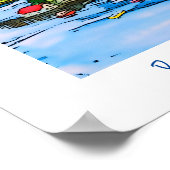 スカイ・スコットランドのポーツリー絵画島 ポスター (角)