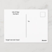 スカイ・スコットランド島ブラック・キューリン ポストカード (裏面)