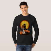 スカイ・テリア ハロウィン 子供 ママ パパ 愛犬 Tシャツ (正面フル)