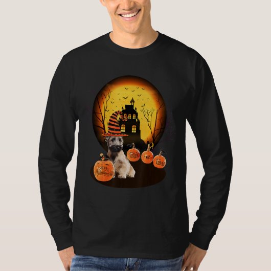 スカイ・テリア ハロウィン 子供 ママ パパ 愛犬 Tシャツ (正面)