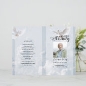 スカイ&ドーブ葬儀プログラムテンプレート (スタンド正面)