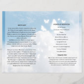 スカイ・バタフライ葬儀プログラムテンプレート (裏面)