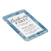 スカイ モダン ダスティーブルー スノーフレーク マグネット (右側)