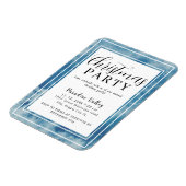 スカイ モダン ダスティーブルー スノーフレーク マグネット (左側)