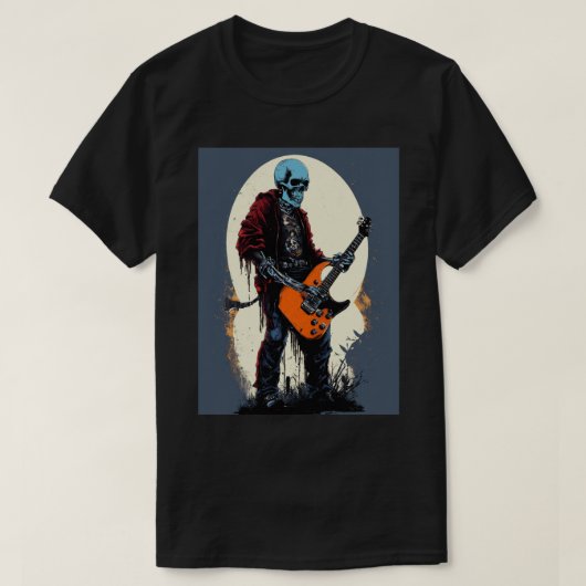 スカイTシャツデザインスカル電遊気具板 Tシャツ (デザイン正面)