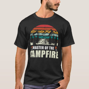 スカウおもしろいトCampfireおもしろいキャンパーボーイ自然 Tシャツ