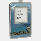 スカウェイアラスカのハゲワシ シルバープレートフレームオーナメント (右)