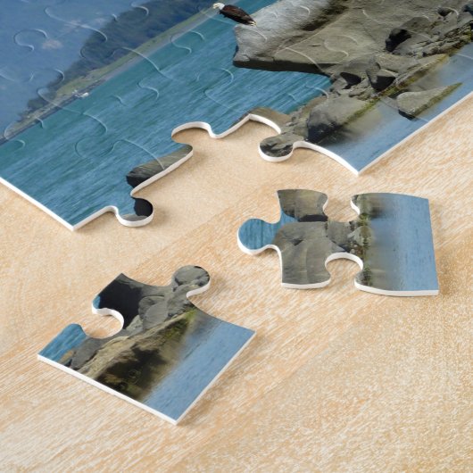 スカウェイアラスカのハゲワシ ジグソーパズル (側面)