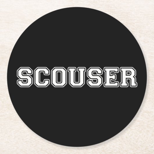 スカウザー ラウンドペーパーコースター (正面)