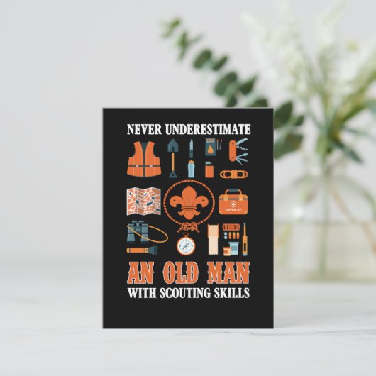 スカウティングの技術を持つ老人を決して過小評価しない サンキューカード (スタンド正面)