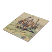 スカウティングパーティーウェスタンアートバイエドワード・ボレイン タイル (側面)