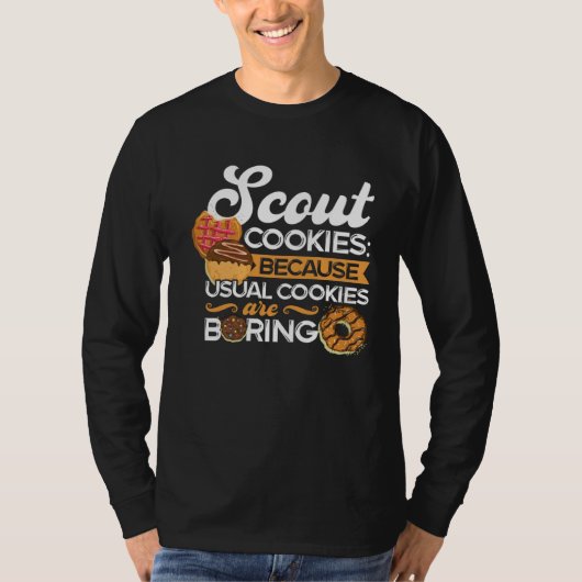 スカウトとクッキー販売員 スカウティングクッキー 1 Tシャツ (正面)
