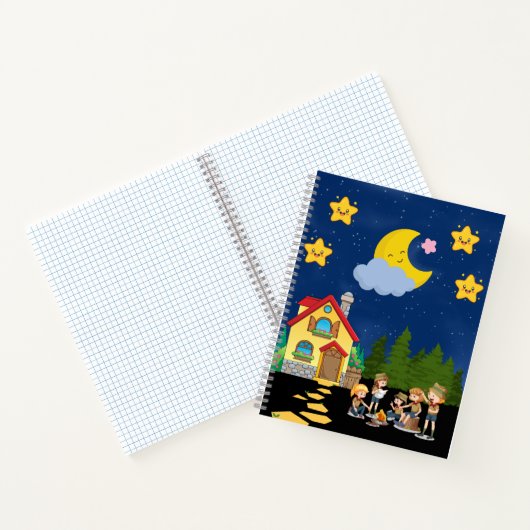 スカウトと一緒に魔法のような夜のキャンプアドベンチャー ノートブック (内部)