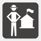 スカウトのリーダーのシール スクエアシール (正面)