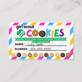 スカウトの並べ替えストライプ方法 名刺