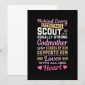 スカウトの後ろには強いゴッドマザーがいる 招待状 (正面/裏面)