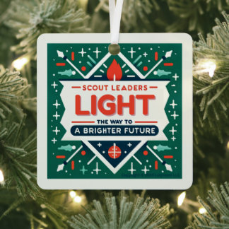 スカウトの指導者たちが明るい未来のオーナメントを築く メタルオーナメント