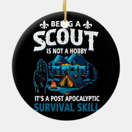 スカウトは趣味ではなくポスト黙示録 セラミックオーナメント (裏面)