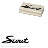 スカウトオリジナルのロゴスタンプ ラバースタンプ (押印)