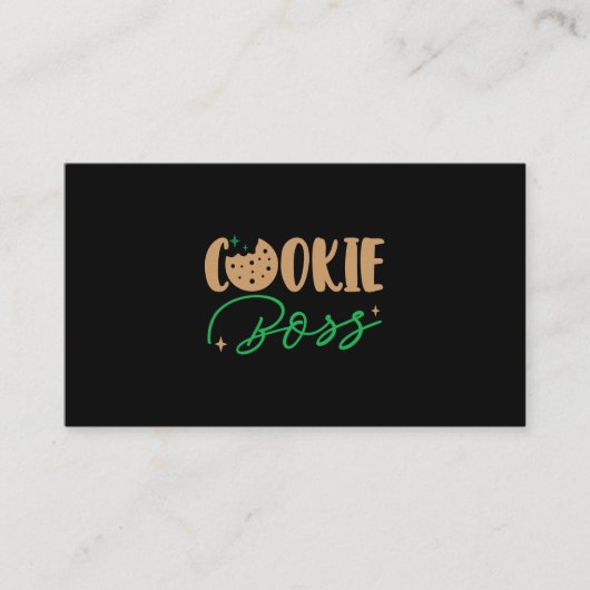 スカウトシャツクッキーボスガールズクッキーディーラースカウト 名刺 (正面)