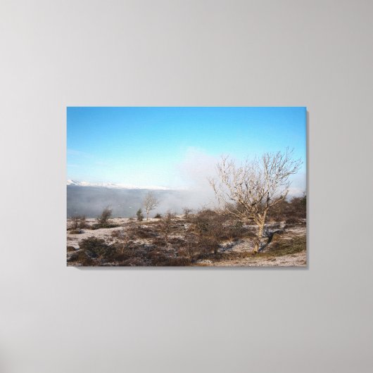 スカウトスカートクンブリアイングランドのホリデーカード キャンバスプリント (正面)