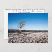 スカウトスカー冬の湖の散在イギリス ポストカード (正面/裏面)