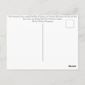 スカウトスカー冬の湖の散在イギリス ポストカード (裏面)